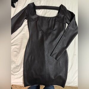 Leather dress